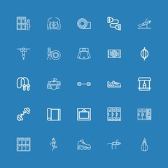Editable 25 gym icons for web and mobile
