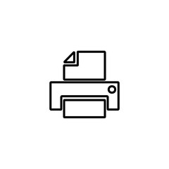 Printer icon. Scanner sign. Laser jet, ink jet printers. Document, image printouts symbol. Office tool and equipment icon for perfect web and mobile design.