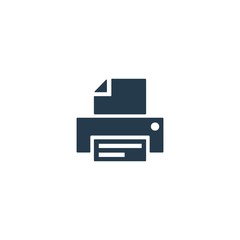 Printer icon. Scanner sign. Laser jet, ink jet printers. Document, image printouts symbol. Office tool and equipment icon for perfect web and mobile design.