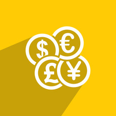 MULTIPLY CURRENCY ICON , CURRENCY ICON