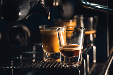 Coffee-Make coffee from the machine at home,Coffee in a cup