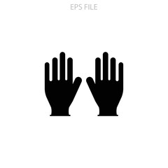Gloves icon. EPS vector file