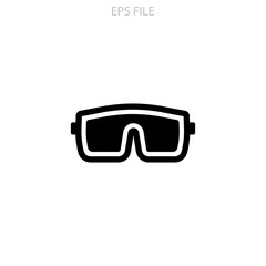 Protective glasses icon. EPS vector file