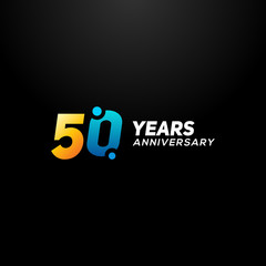 50 Years Anniversary Vector Design