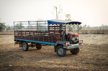 Truck car of thai style for agriculture working