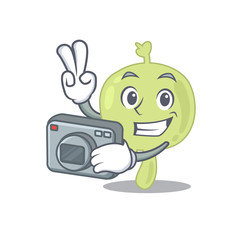 a professional photographer lymph node cartoon picture working with camera