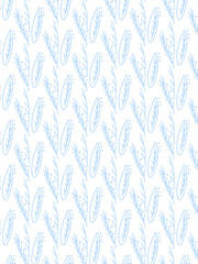 Vector blue floral pattern. Elegant restrained pattern suitable for decorations of any objects. Little blue flowers on a white background. Disty flowers. Easy to edit Template for print and more.