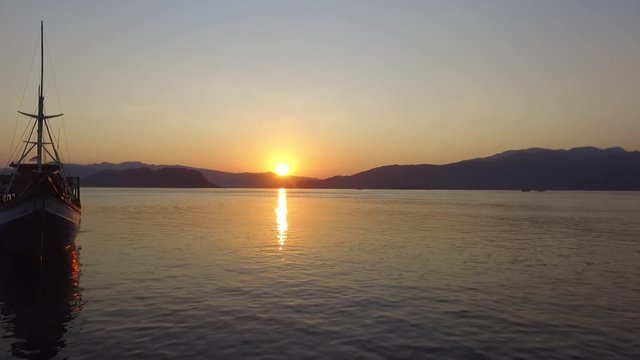 sunset on labuan bajo 