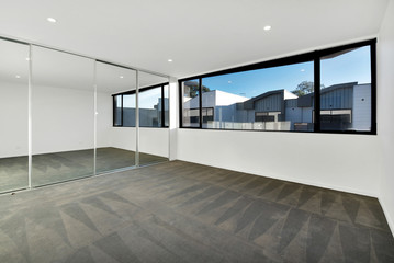 Empty and unfurnished brand new apartment