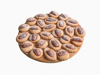 Isolated Eid Dates sweets. Close up