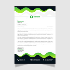 Fototapeta premium Corporate Letterhead Design Modern Business Letterhead Design Template vector