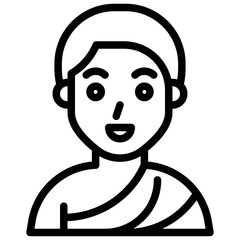 Islamic pilgrimage icon, ramadan festival related vector
