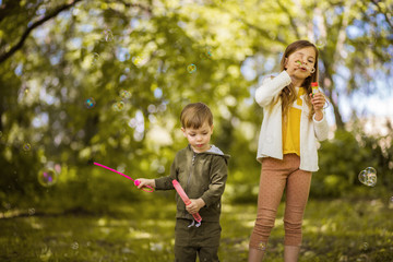 Fototapeta premium Funny childhood.