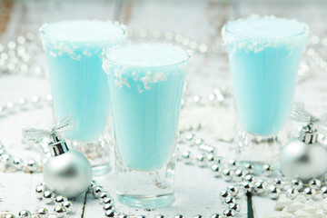 Three shots with Frost Jack cocktail