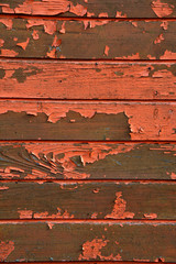 Old wooden cracked painted wall background