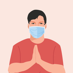 Fighting Corona virus using namaste