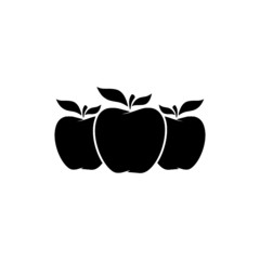 Apple icon isolated on white background