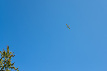 Avioneta volando bajo