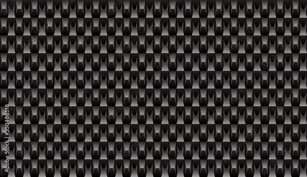 Wall mural black brick plastic texture repeat carbon, block geometric seamless virtual background for online co - Wall murals