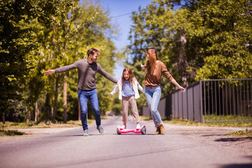 Obraz premium Happy little family.