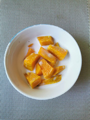 Coconut milk stewed pumpkin