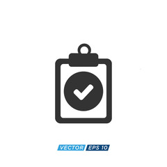 Clipboard Checklist Icon Design Vector