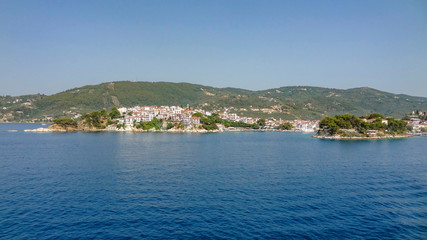 Skiathos town at the Sporades