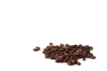 coffee beans isolated on white