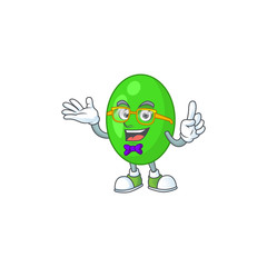 Cartoon character design of nerd tetrad with weird glasses