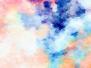 Sweet pastel watercolor paper texture for backgrounds. colorful abstract pattern. The brush stroke graphic abstract. Picture for creative wallpaper or design art work.