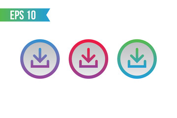 download button icon / start button for websites / applications