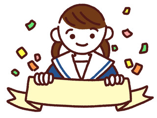 学生 女の子  学生服