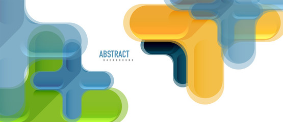 Glossy multicolored plastic style cross composition, x shape design, techno geometric modern abstract background. Trendy abstract layout template