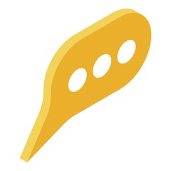 Optician chat icon. Isometric of optician chat vector icon for web design isolated on white background