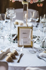 wedding table