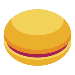 Macaroon icon. Isometric of macaroon vector icon for web design isolated on white background
