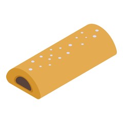 Jelly biscuit bar icon. Isometric of jelly biscuit bar vector icon for web design isolated on white background
