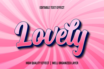 Lovely Editable Text Effect Font Style