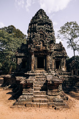 Cambodia. Angkor wat. Antiquity. Ancient architecture. Ancient building. Past. Ruin
