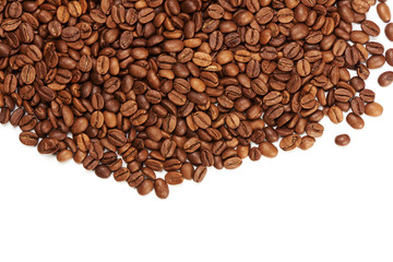 coffee beans isolated on white background