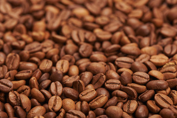 Coffee Beans background close up