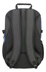 Black backpack with clipping path