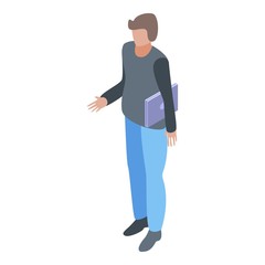 Account manager icon. Isometric of account manager vector icon for web design isolated on white background