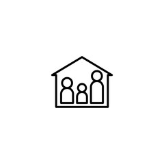 family home icon vector illustration