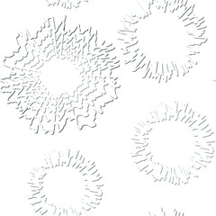 Vector seamless textured pattern with distorted star-like geometrical shapes