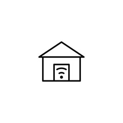 smart home icon vector illustration