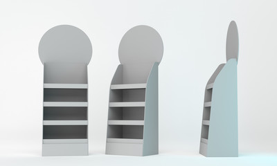 POS Product Display,  Advertising Stand, Cosmetics Holder Mockup