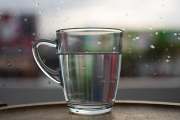 background photo A glass of water with light and shadow abstract beautiful vivid fresh thirsty clean healty refresh