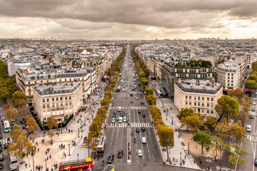 Champs-Élysées vom Arc de Triumph 