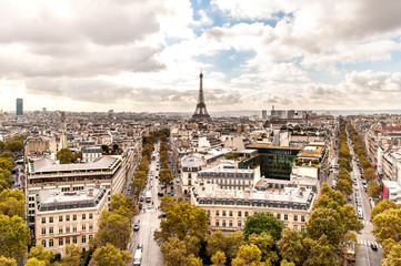 Eiffelturm vom Arc de Triumph 